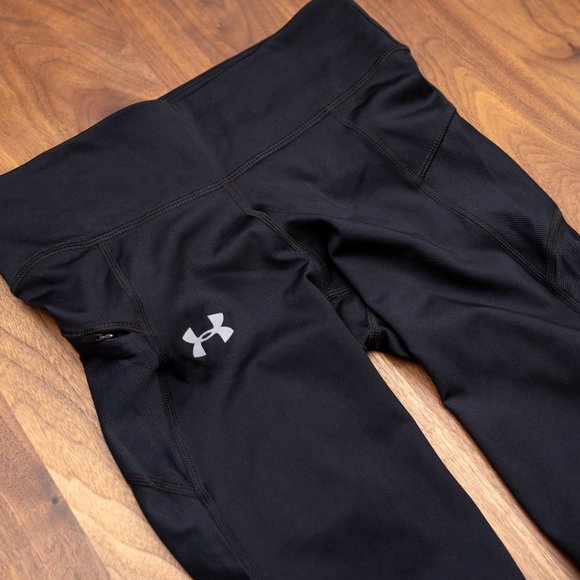 Black Under Armour Women's HeatGear Ankle Leggings - Small - Picture 2 of 10